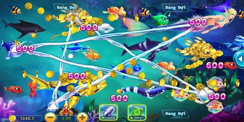 Các mức thưởng hấp dẫn có trong game